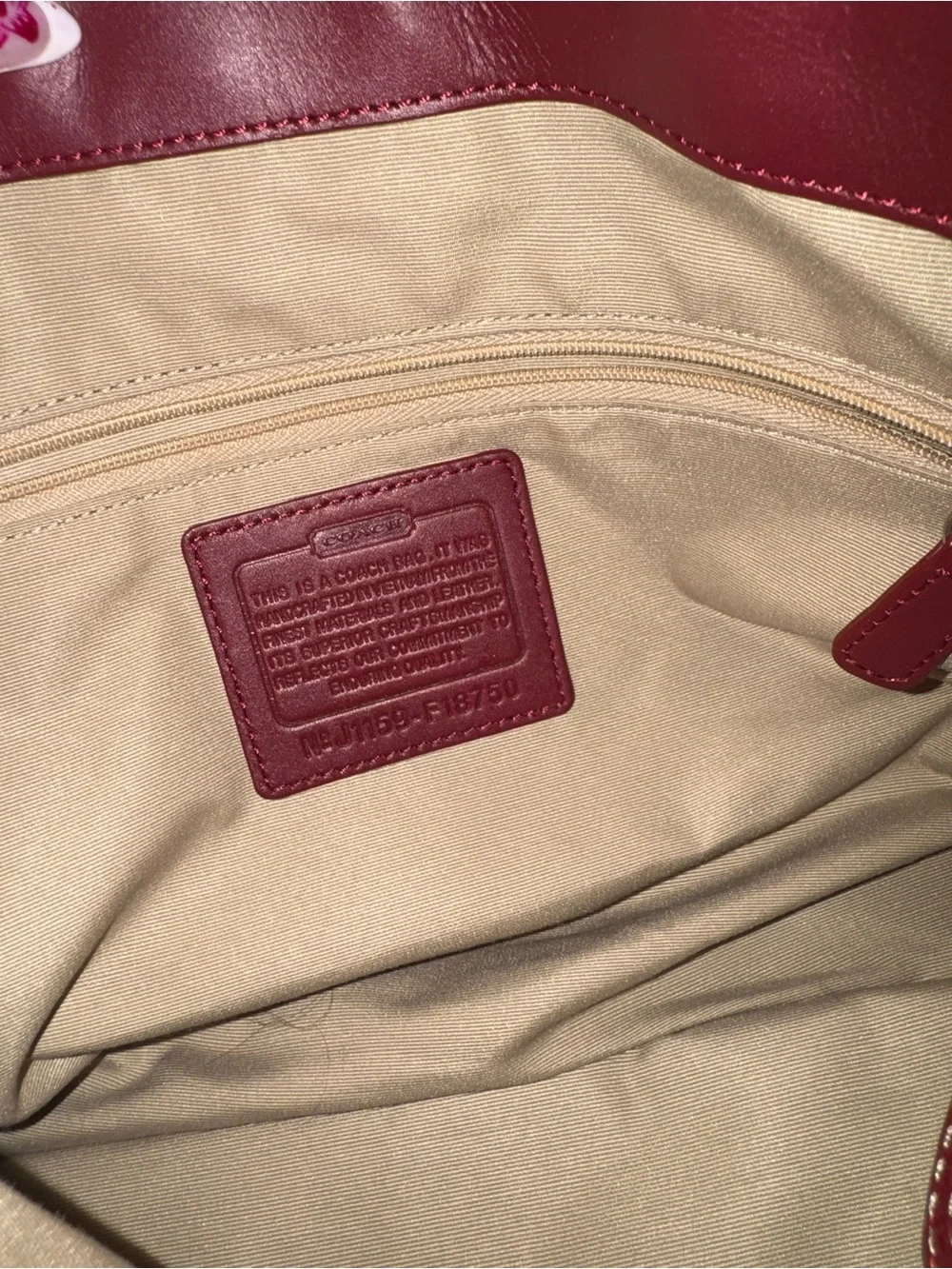 Coach shoulder satchel